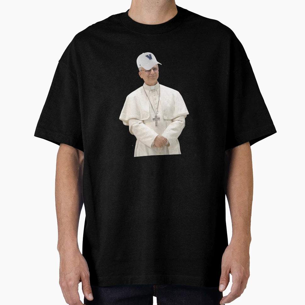 Pope Leo Villanova Hat T-Shirt - Aesthetic Graphic Unisex - T-Shirt, Sweatshirt, Hoodie