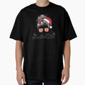 Football Sister Messy Bun Santa T-Shirt - Casual Everyday Wear Men Women - T-Shirt, Sweatshirt, Hoodie