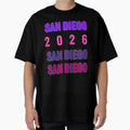 San Diego 2026 Layered Typography T-Shirt - Graphic Print Men Women - T-Shirt, Sweatshirt, Hoodie