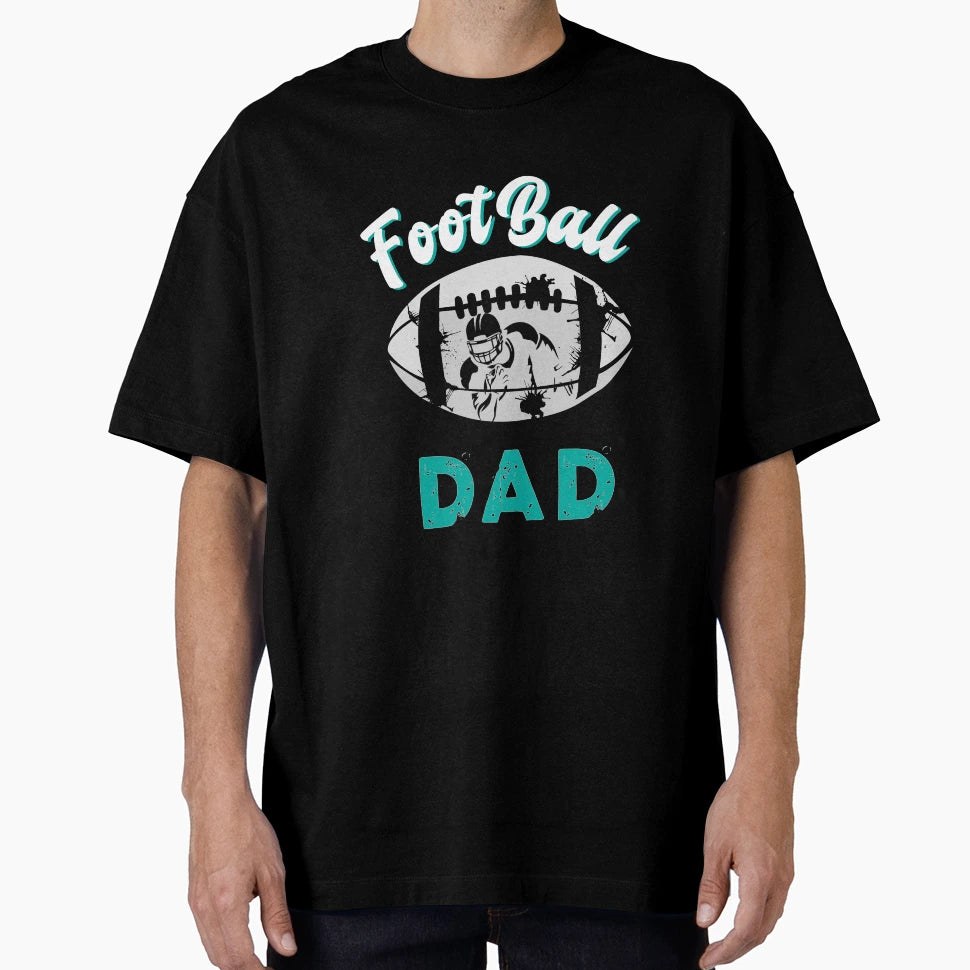 Football Dad Birthday Day Gift T-Shirt - Aesthetic Graphic Men Women - T-Shirt, Sweatshirt, Hoodie