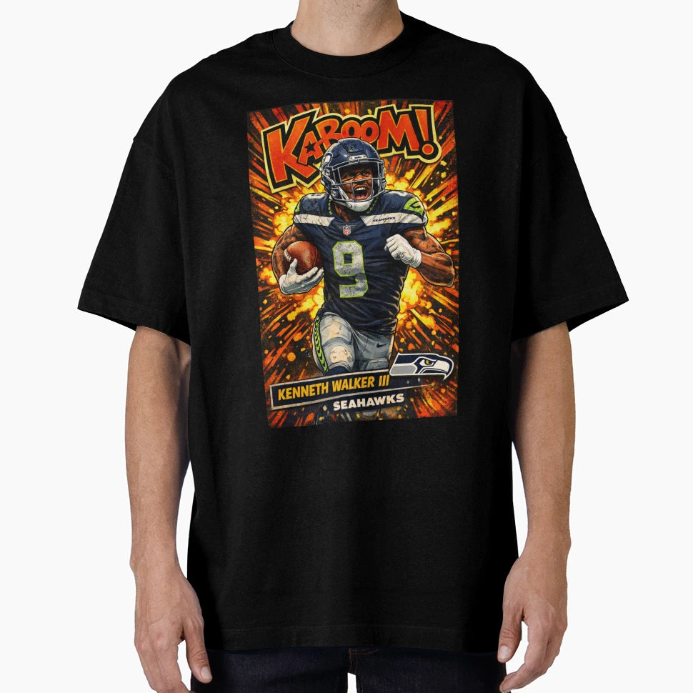 Kenneth Walker Iii Ka Boom Variant T-Shirt - Minimalist Print Unisex - T-Shirt, Sweatshirt, Hoodie