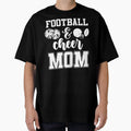 Football And Cheer Mom T-Shirt - Minimalist Print for Adults - T-Shirt, Sweatshirt, Hoodie