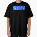 2026 Bold Blue Outline Typography T-Shirt - Custom Art Print Unisex - T-Shirt, Sweatshirt, Hoodie