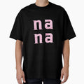 Nana Typography Art Light Blue Floral T-Shirt - Streetwear Style Men Women - T-Shirt, Sweatshirt, Hoodie