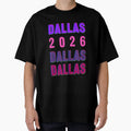 Dallas 2026 Layered Typography Big D T-Shirt - Trendy Graphic Men Women - T-Shirt, Sweatshirt, Hoodie