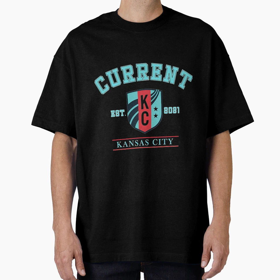 Kansas City Current Nwsl Logo T-Shirt - Custom Art Print Unisex - T-Shirt, Sweatshirt, Hoodie