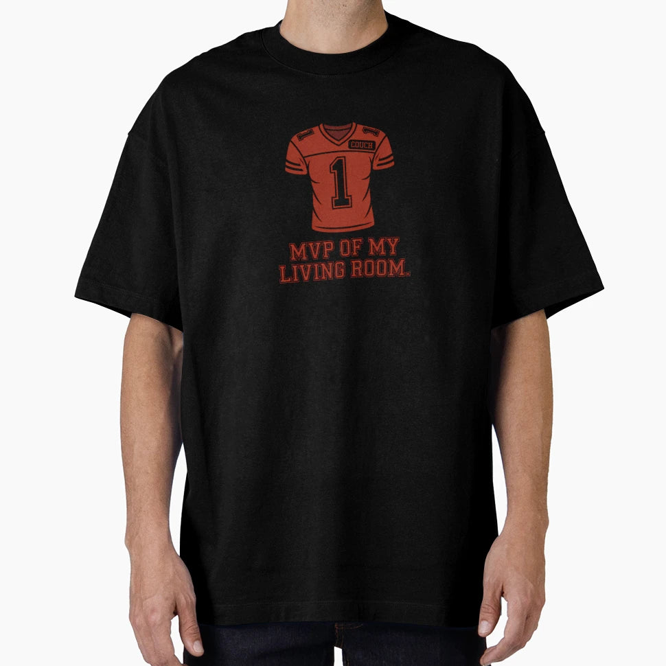 Living Room Mvp Football Jersey T-Shirt - Casual Everyday Wear Men Women - T-Shirt, Sweatshirt, Hoodie