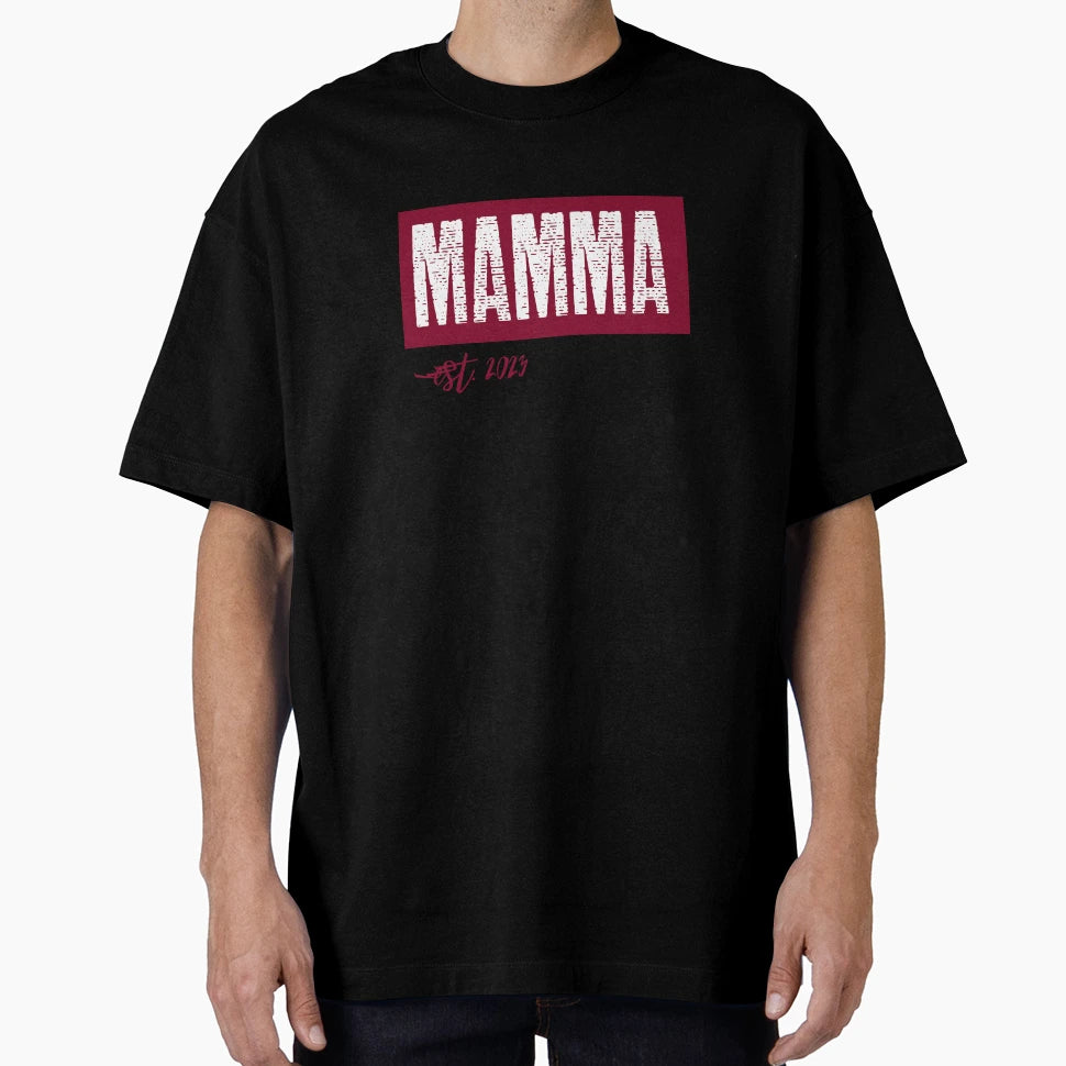 Mamma Est 2023 T-Shirt - Aesthetic Graphic for Adults - T-Shirt, Sweatshirt, Hoodie
