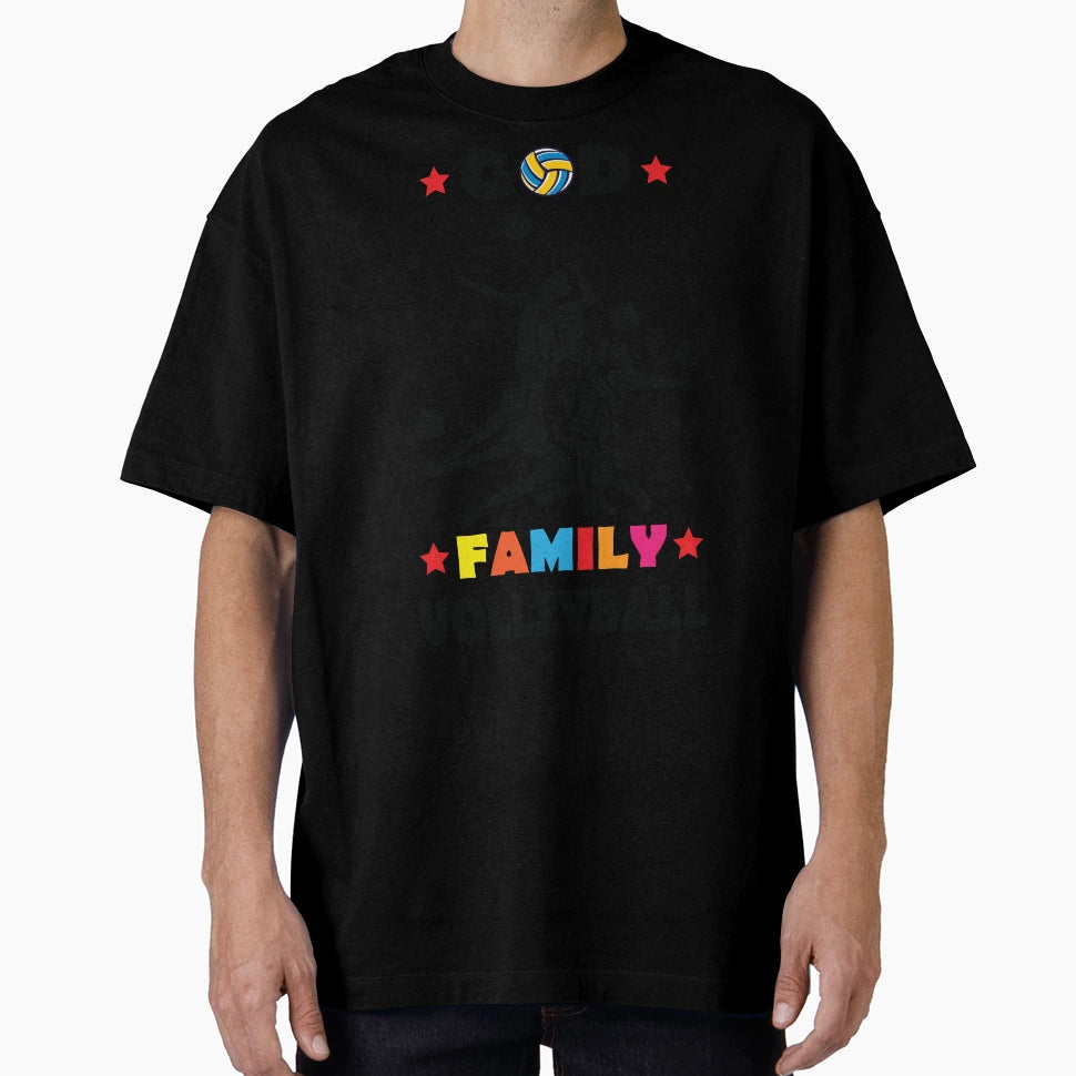 God Family Volleyball T-Shirt - Minimalist Print Men Women - T-Shirt, Sweatshirt, Hoodie