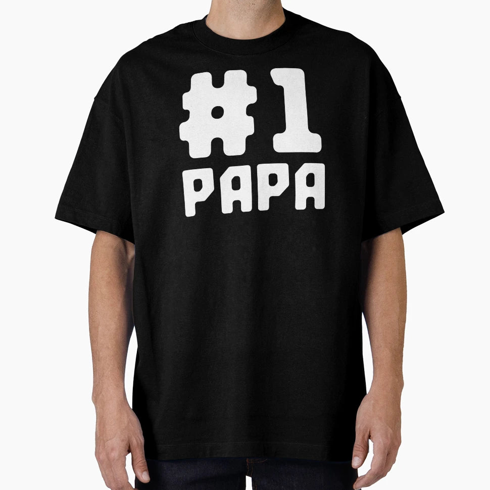 Mens Number One Papa 1 Fathers Day T-Shirt - Fun Novelty Design Men Women - T-Shirt, Sweatshirt, Hoodie