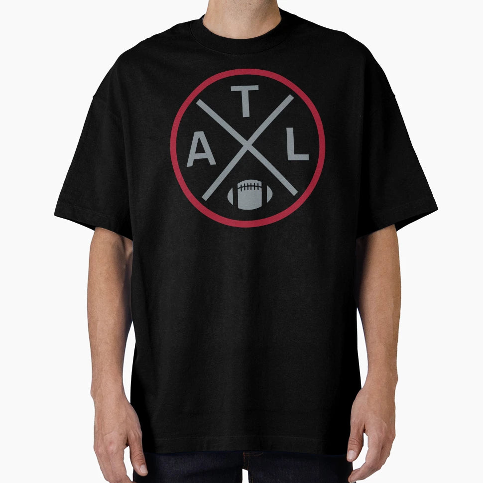 Atlanta Football Emblem Atl T-Shirt - Custom Art Print for Adults - T-Shirt, Sweatshirt, Hoodie