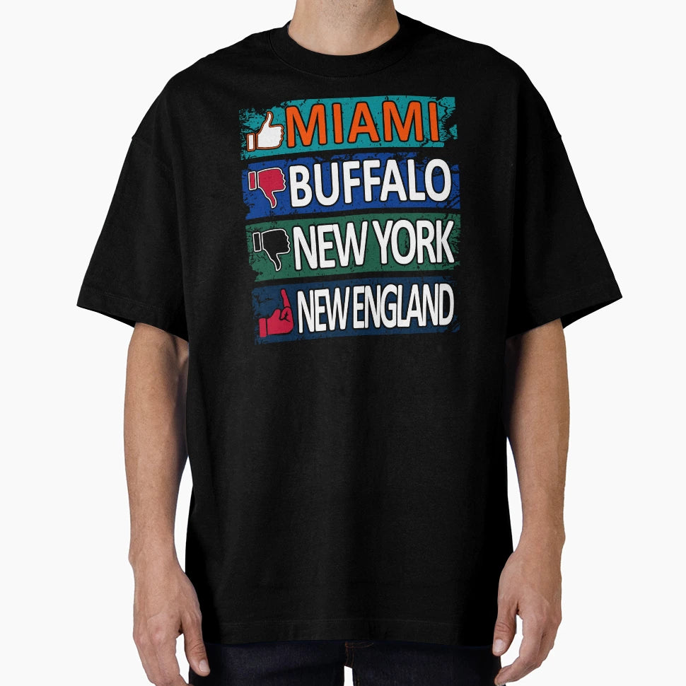 Miami Pro Football Funny Rankings T-Shirt - Graphic Print for Adults - T-Shirt, Sweatshirt, Hoodie
