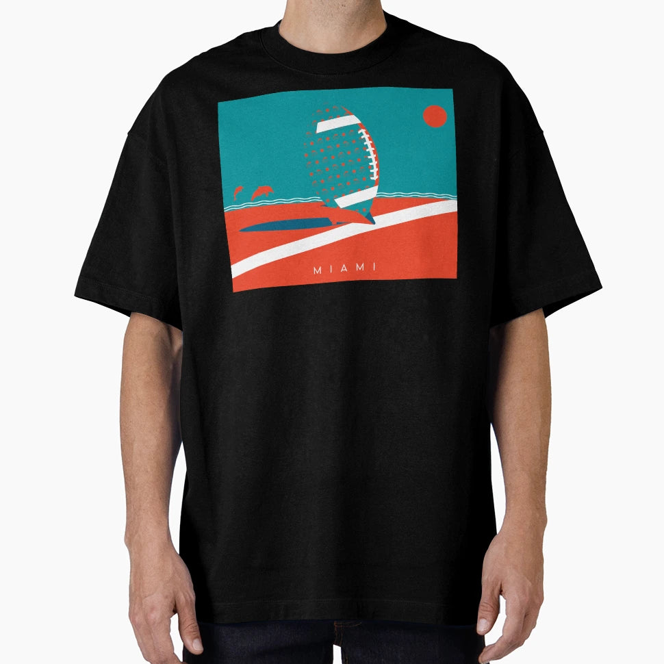 Miami Florida Nfl Fan Art T-Shirt - Aesthetic Graphic Unisex - T-Shirt, Sweatshirt, Hoodie