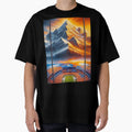 Orange And Blue Horizon T-Shirt - Graphic Print Men Women - T-Shirt, Sweatshirt, Hoodie