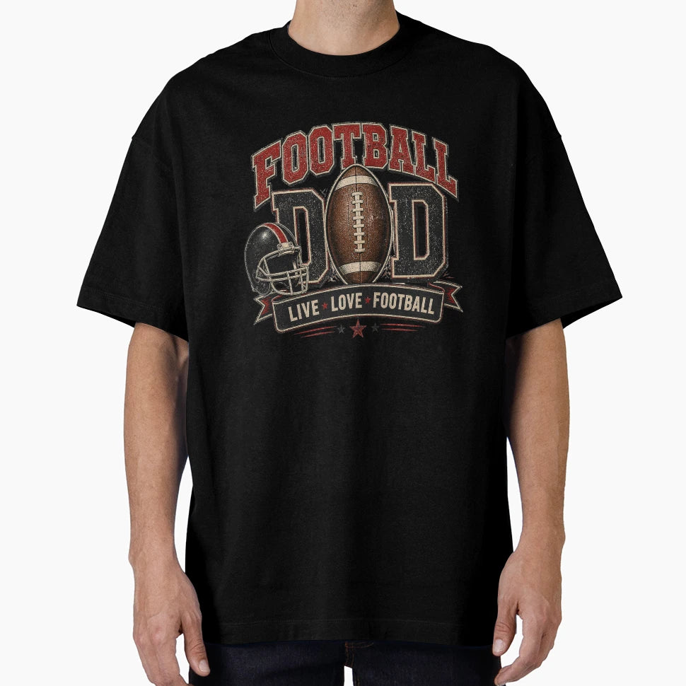 Football Dad Game Day T-Shirt - Novelty Apparel for Adults - T-Shirt, Sweatshirt, Hoodie