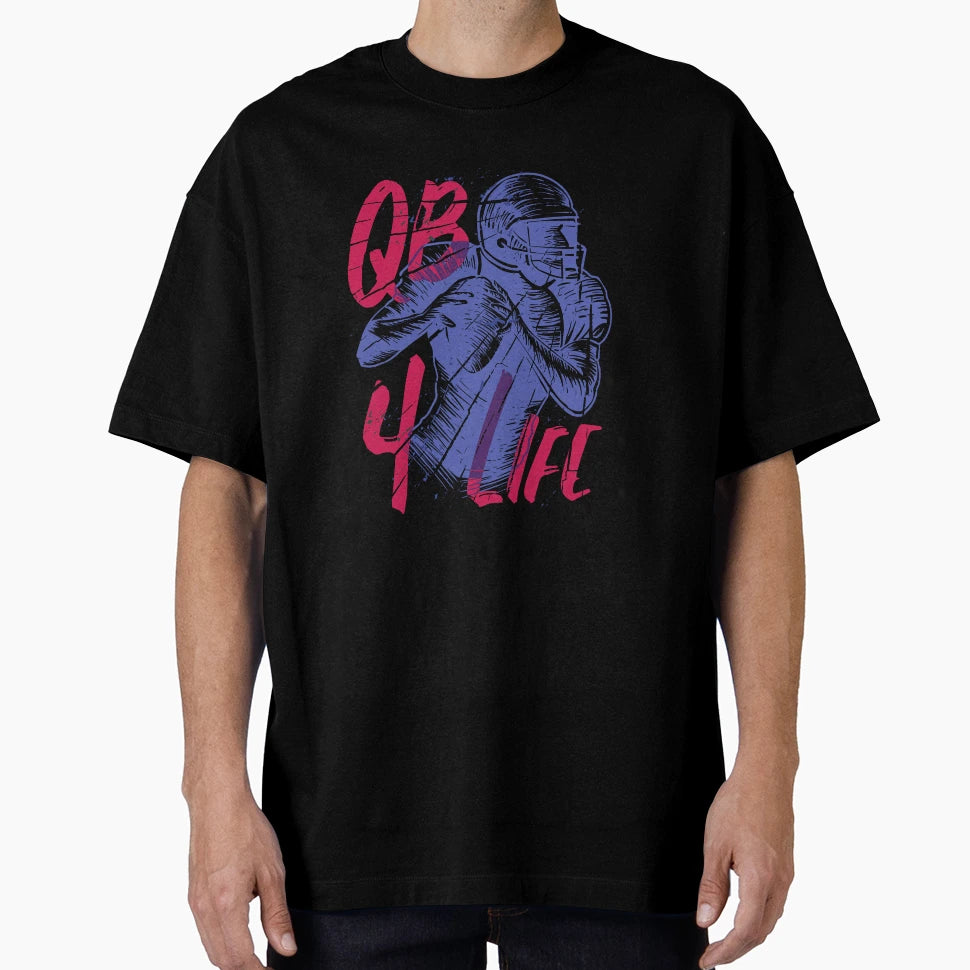 Quarterback Live American Football T-Shirt - Minimalist Print Men Women - T-Shirt, Sweatshirt, Hoodie