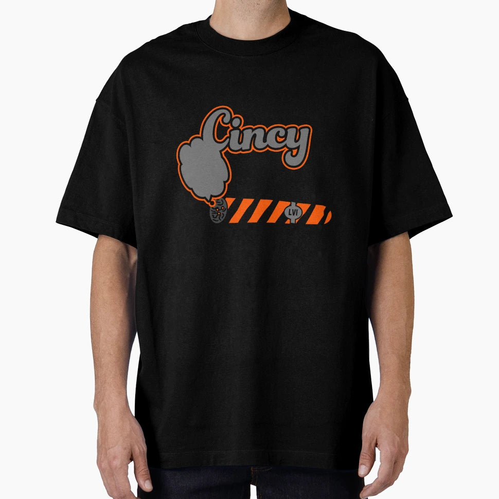 Cincy Big Game Smoke T-Shirt - Graphic Print Men Women - T-Shirt, Sweatshirt, Hoodie