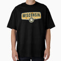 Wisconsin Wide Emblem W Gb Circle T-Shirt - Aesthetic Graphic Men Women - T-Shirt, Sweatshirt, Hoodie