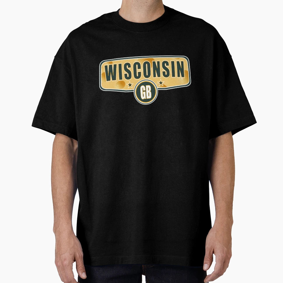Wisconsin Wide Emblem W Gb Circle T-Shirt - Aesthetic Graphic Men Women - T-Shirt, Sweatshirt, Hoodie