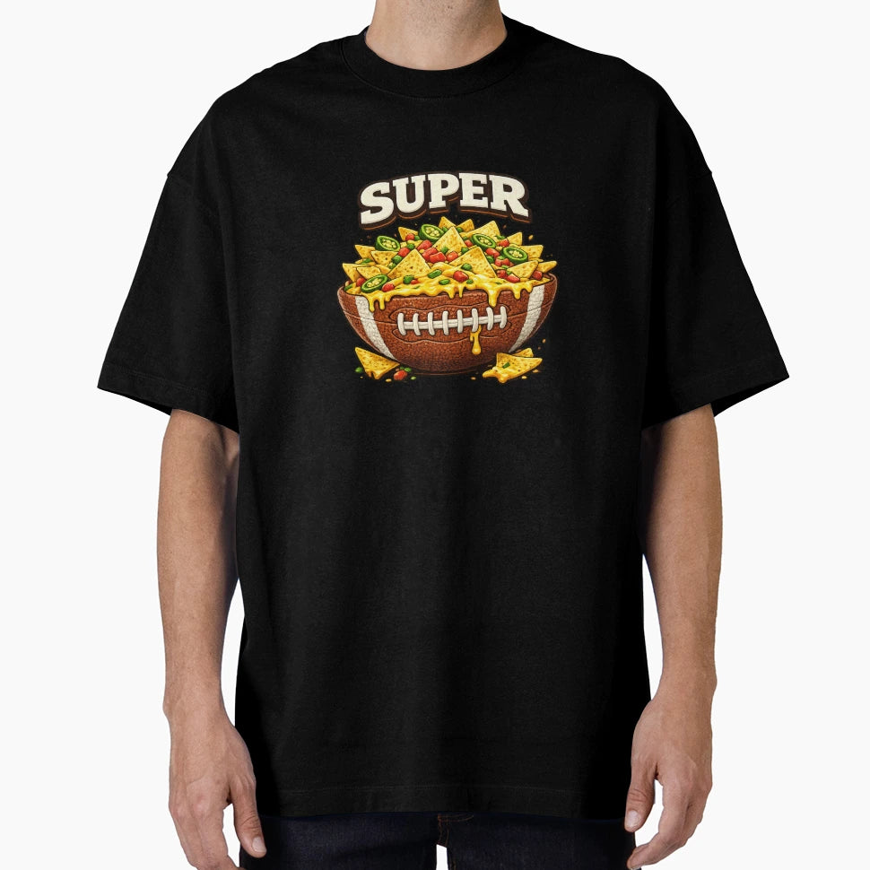 Super Nacho Football Bowl T-Shirt - Streetwear Style for Adults - T-Shirt, Sweatshirt, Hoodie
