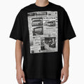 Old daily newspaper journal magazine black and white - Adult & Kids T-Shirts, Sweatshirts & Hoodies apparel design preview 1