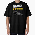 Brother Gift 5 Star T-Shirt - Minimalist Print for Adults - T-Shirt, Sweatshirt, Hoodie