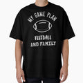 My Game Plan Football And Family T-Shirt - Minimalist Print Unisex - T-Shirt, Sweatshirt, Hoodie