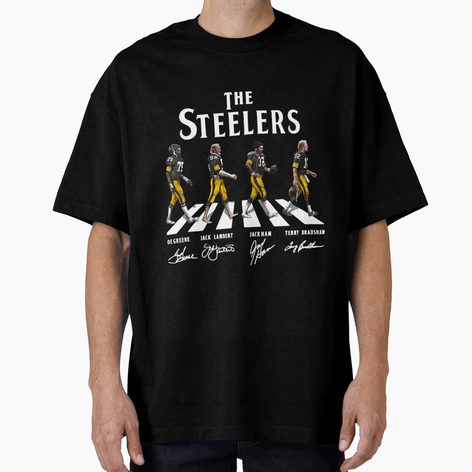 Steelers Abbey Road T-Shirt - Custom Art Print Men Women - T-Shirt, Sweatshirt, Hoodie
