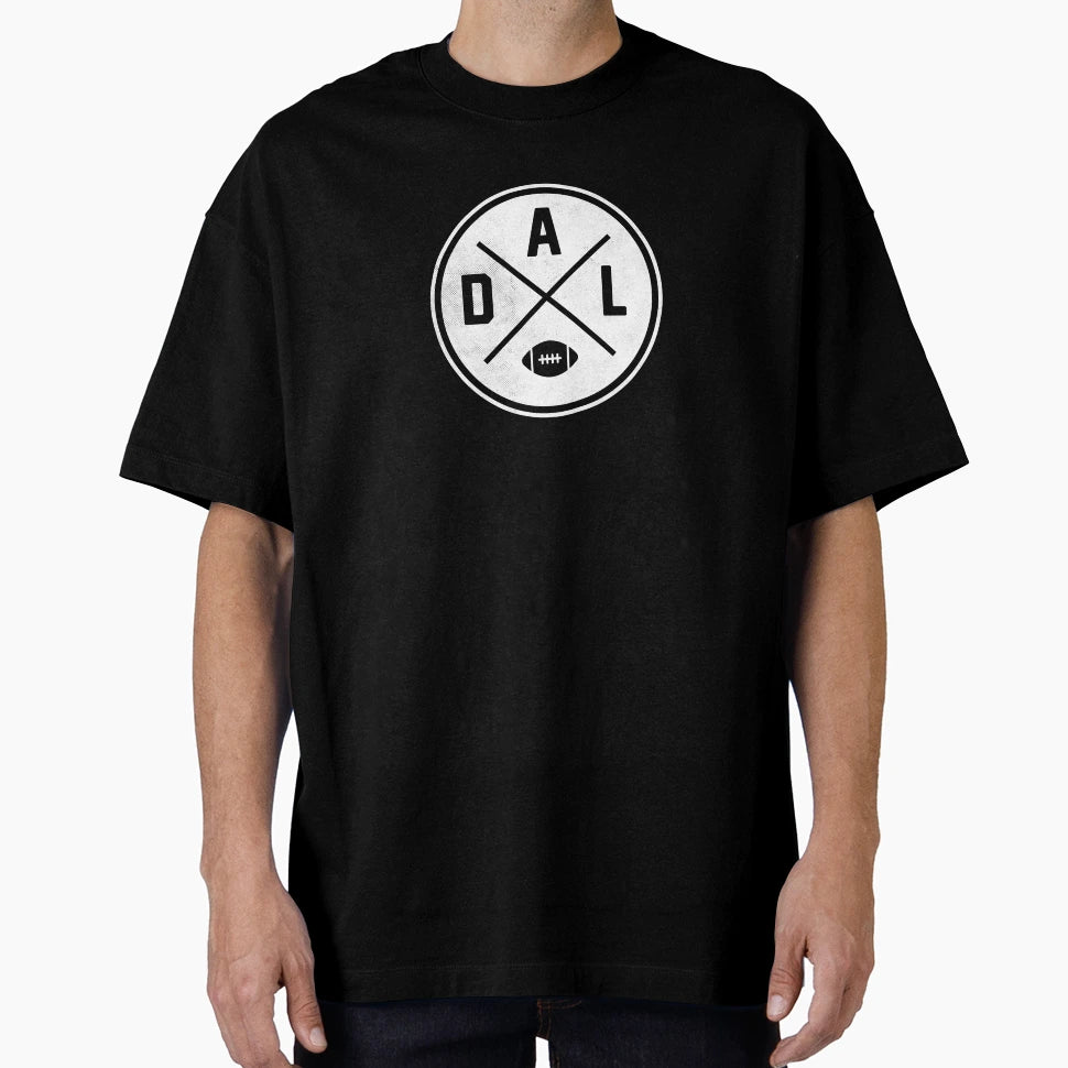 Dallas Football Dal Outline T-Shirt - Casual Everyday Wear Men Women - T-Shirt, Sweatshirt, Hoodie