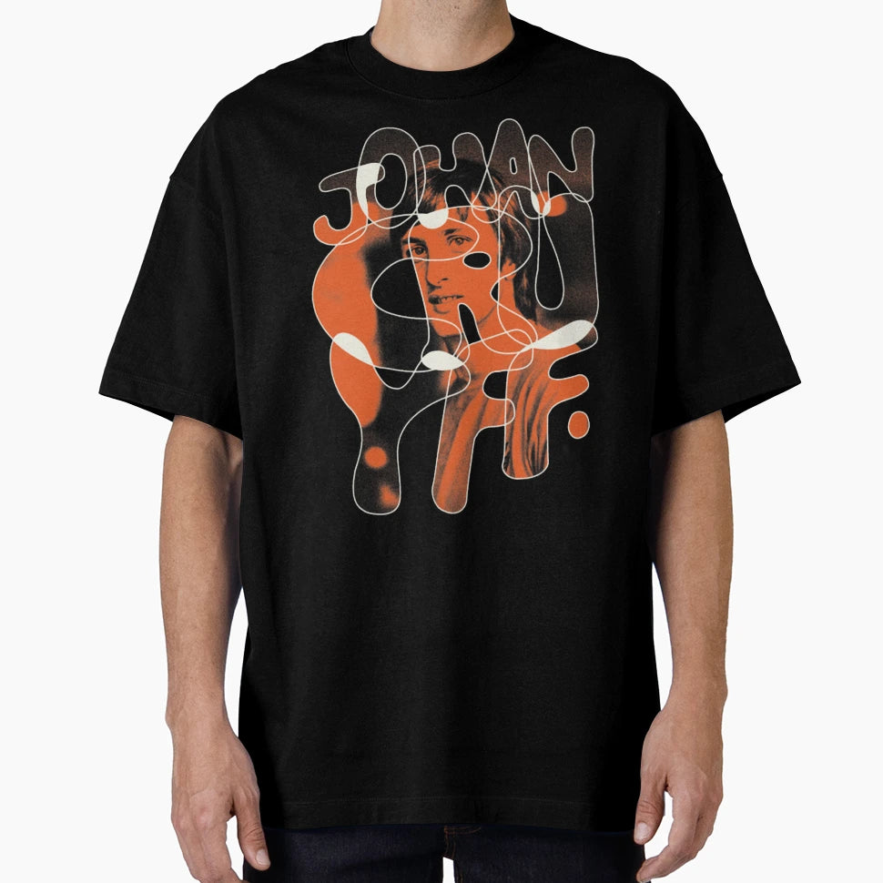 Johan Cruyff Abstract Football T-Shirt - Casual Everyday Wear for Adults - T-Shirt, Sweatshirt, Hoodie