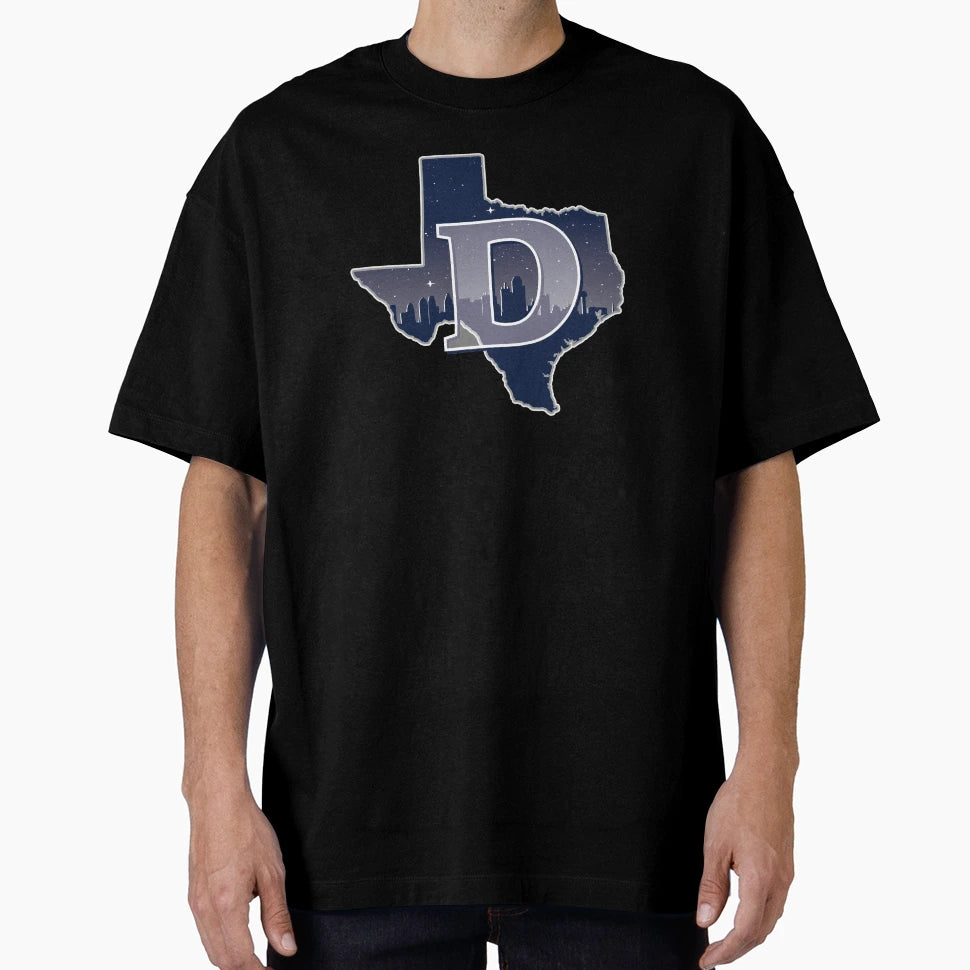 Dallas Texas State Outline T-Shirt - Casual Everyday Wear for Adults - T-Shirt, Sweatshirt, Hoodie