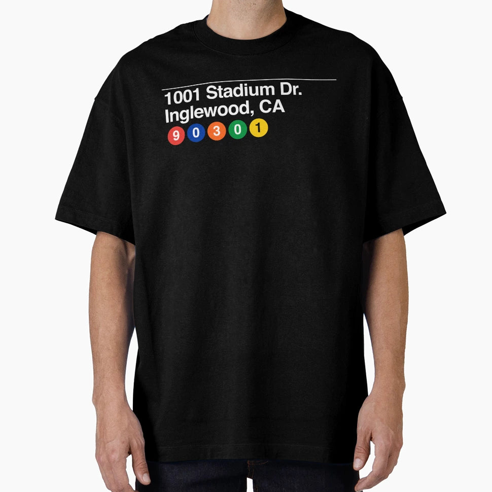 Sofi Stadium 1001 Stadium Dr Inglewood T-Shirt - Trendy Graphic for Adults - T-Shirt, Sweatshirt, Hoodie