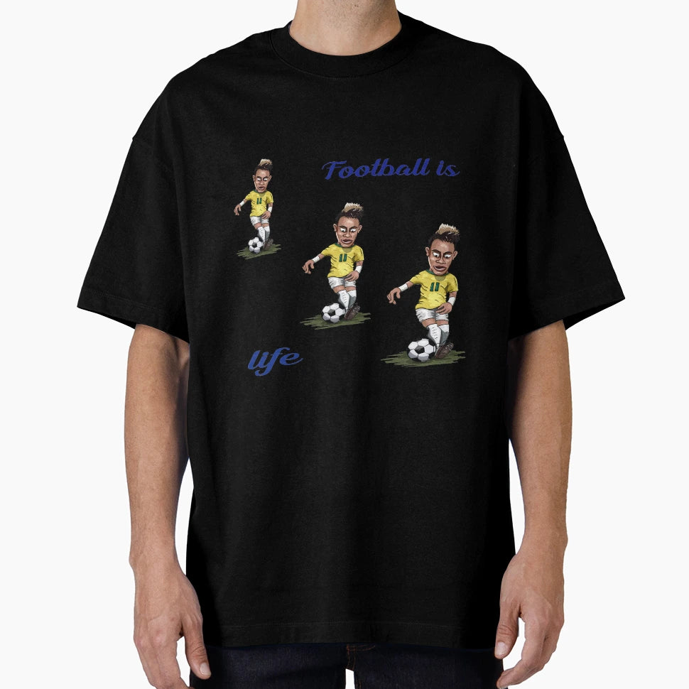 He Plays Football T-Shirt - Casual Everyday Wear for Adults - T-Shirt, Sweatshirt, Hoodie