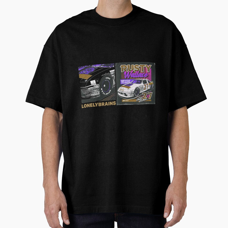 Rusty NaS CaR Lonely Brains by - Adult & Kids T-Shirts, Sweatshirts & Hoodies apparel design preview 1