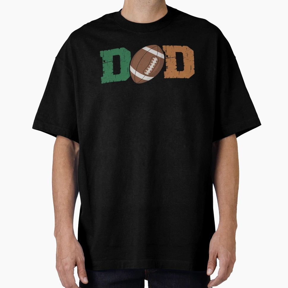 Dad 1 Year Old Football 1St Year Down T-Shirt - Custom Art Print Men Women - T-Shirt, Sweatshirt, Hoodie