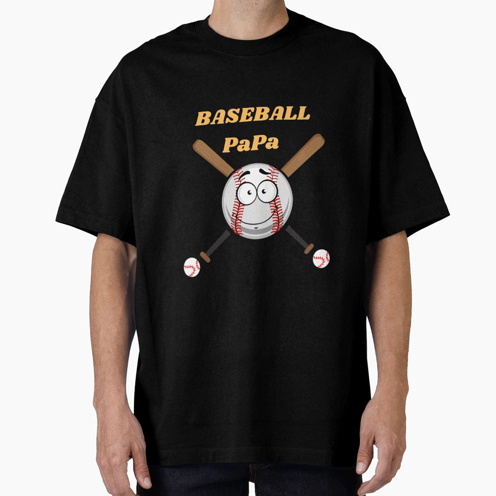 Baseball Papa Father Birthday Gift T-Shirt - Fun Novelty Design for Adults - T-Shirt, Sweatshirt, Hoodie