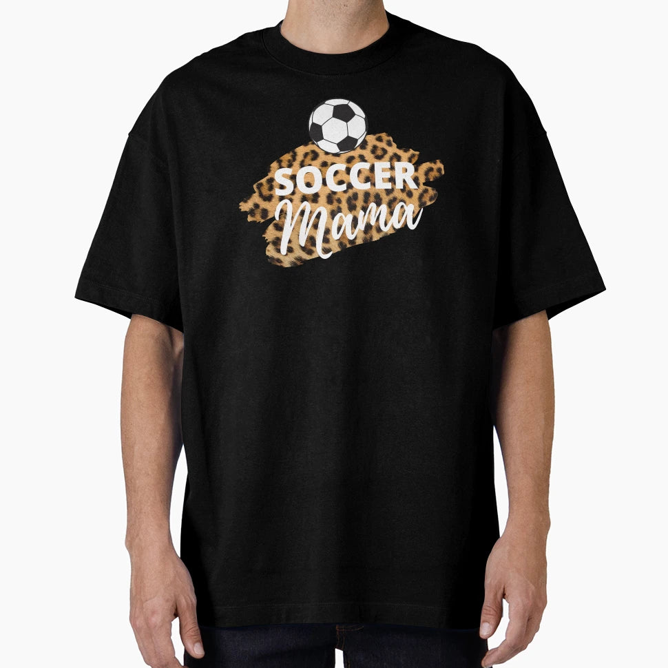 Soccer Mama Leopard Pretty T-Shirt - Unique Graphic for Adults - T-Shirt, Sweatshirt, Hoodie