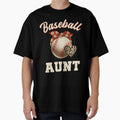 Baseball Aunt Leopard Baseball T-Shirt - Casual Everyday Wear Unisex - T-Shirt, Sweatshirt, Hoodie