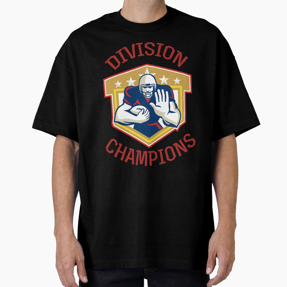 American Football Division Champions T-Shirt - Minimalist Print Men Women - T-Shirt, Sweatshirt, Hoodie