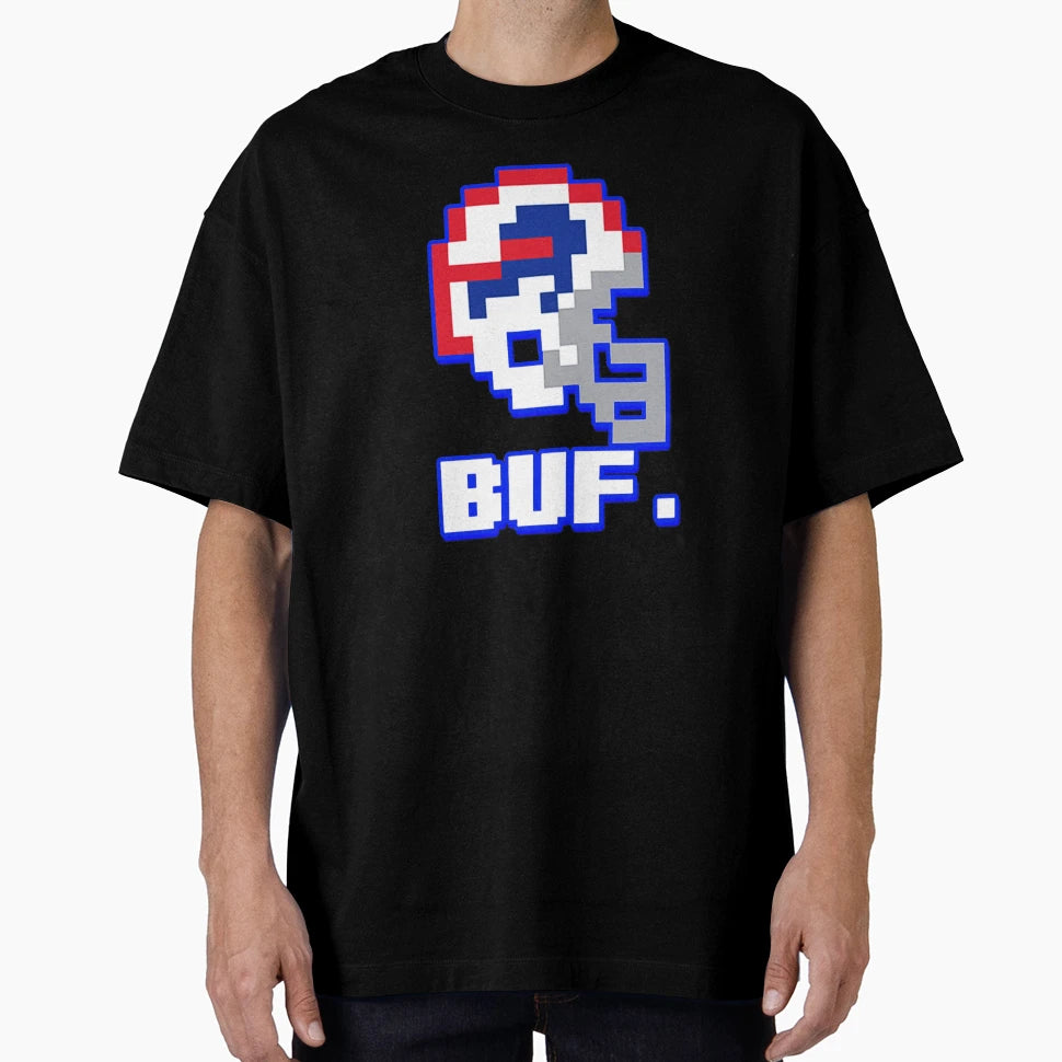 Buffalo Tecmo Bowl Helmet Circle Wagons And T-Shirt - Trendy Graphic Unisex - T-Shirt, Sweatshirt, Hoodie