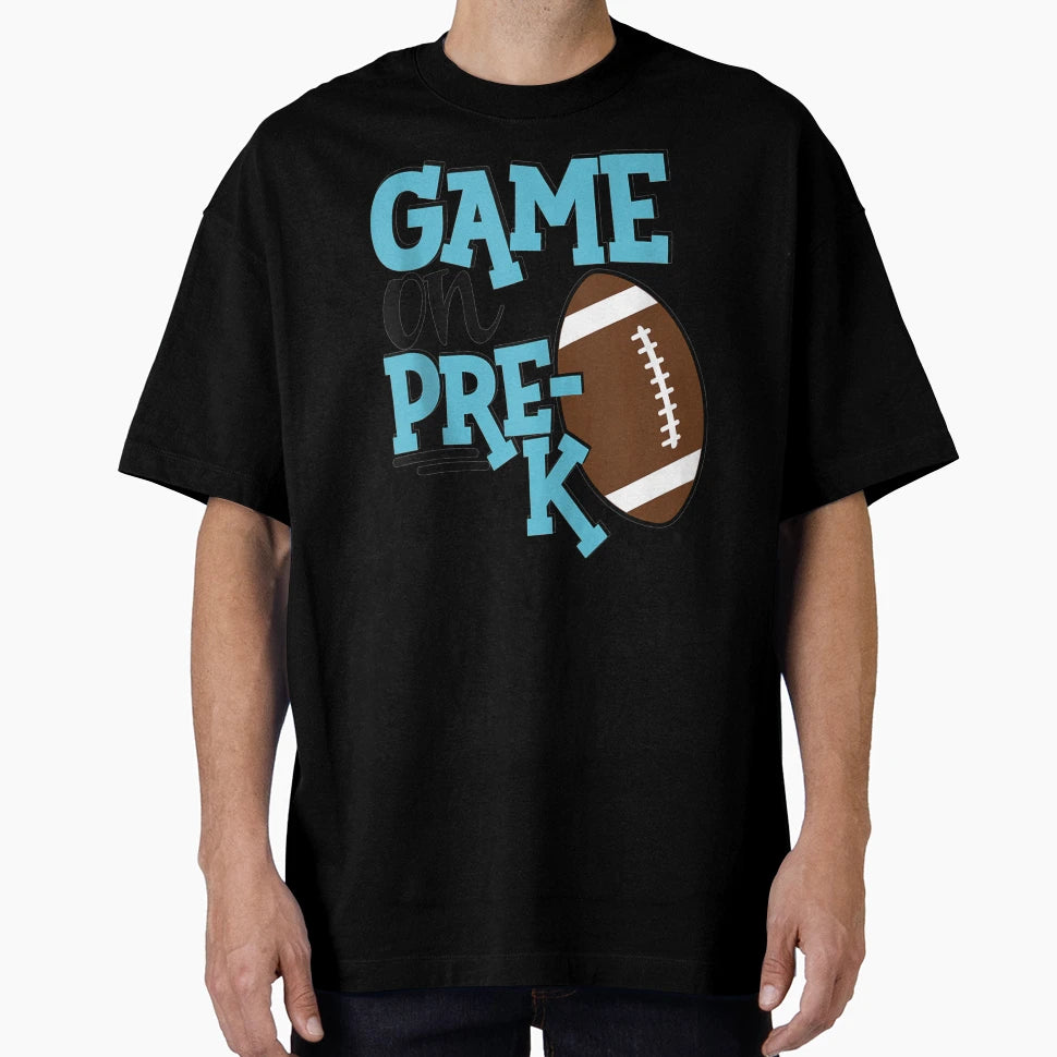 Pre K Football Sports 1St Day School T-Shirt - Graphic Print Men Women - T-Shirt, Sweatshirt, Hoodie