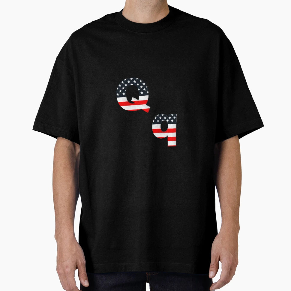 Alphabet Usa Q T-Shirt - Streetwear Style Men Women - T-Shirt, Sweatshirt, Hoodie