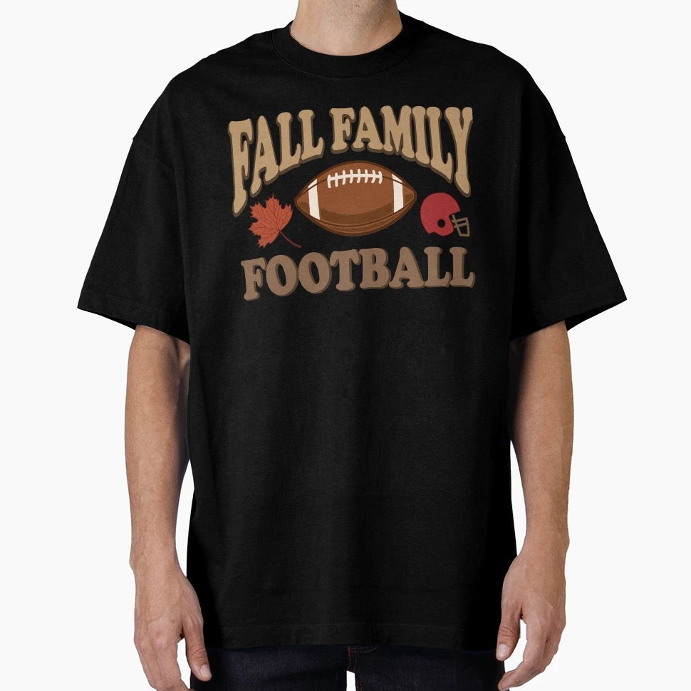 Fall Football Family T-Shirt - Graphic Print Men Women - T-Shirt, Sweatshirt, Hoodie