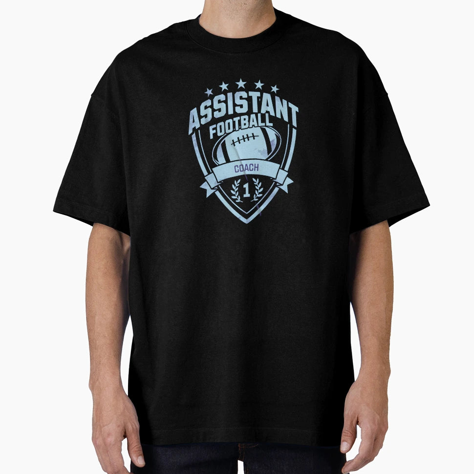 Assistant Football Coach T-Shirt - Minimalist Print Men Women - T-Shirt, Sweatshirt, Hoodie
