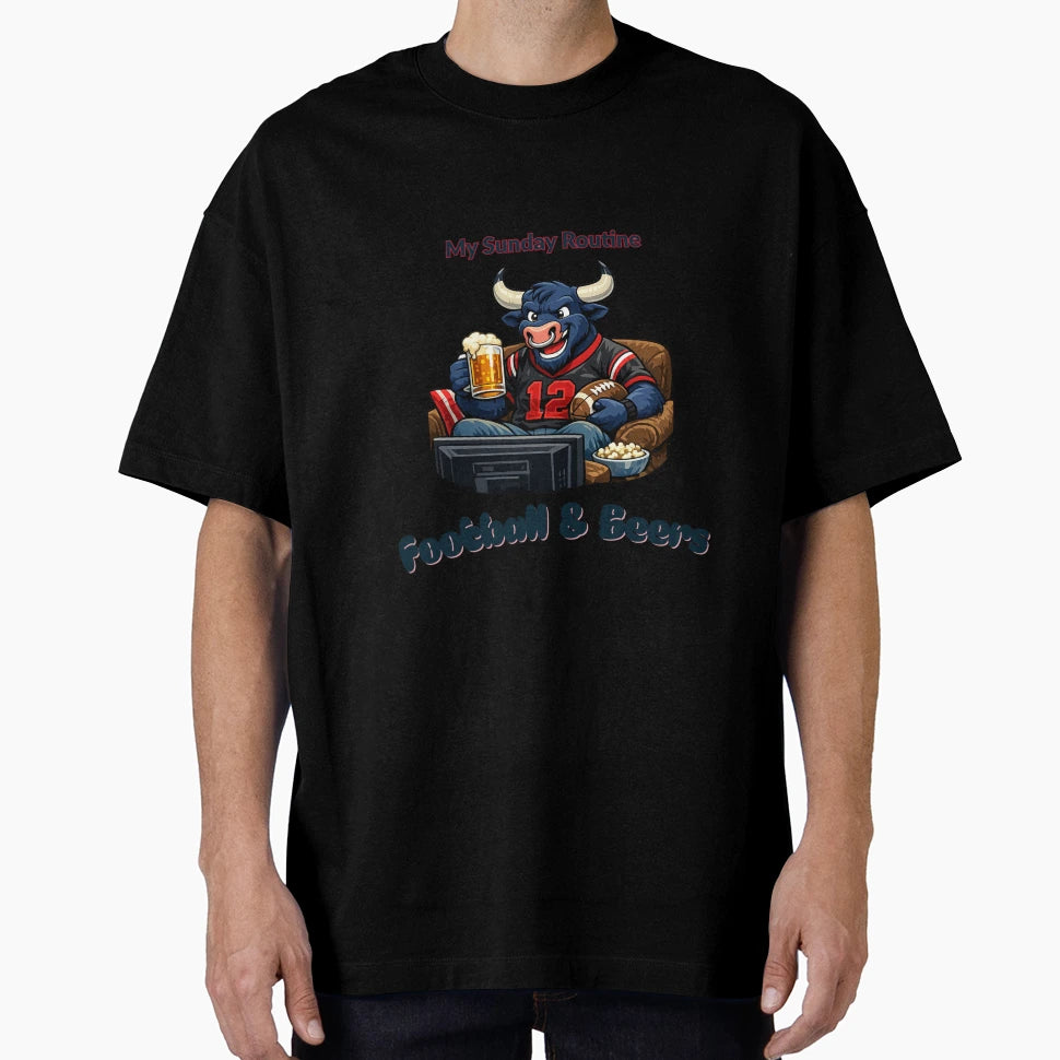 Houston Texans Sunday Routine T-Shirt - Casual Everyday Wear Men Women - T-Shirt, Sweatshirt, Hoodie
