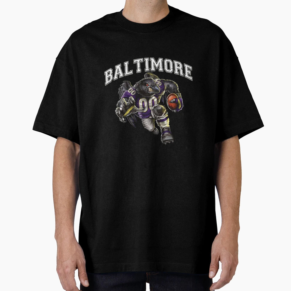 Baltimore Football T-Shirt - Custom Art Print Men Women - T-Shirt, Sweatshirt, Hoodie