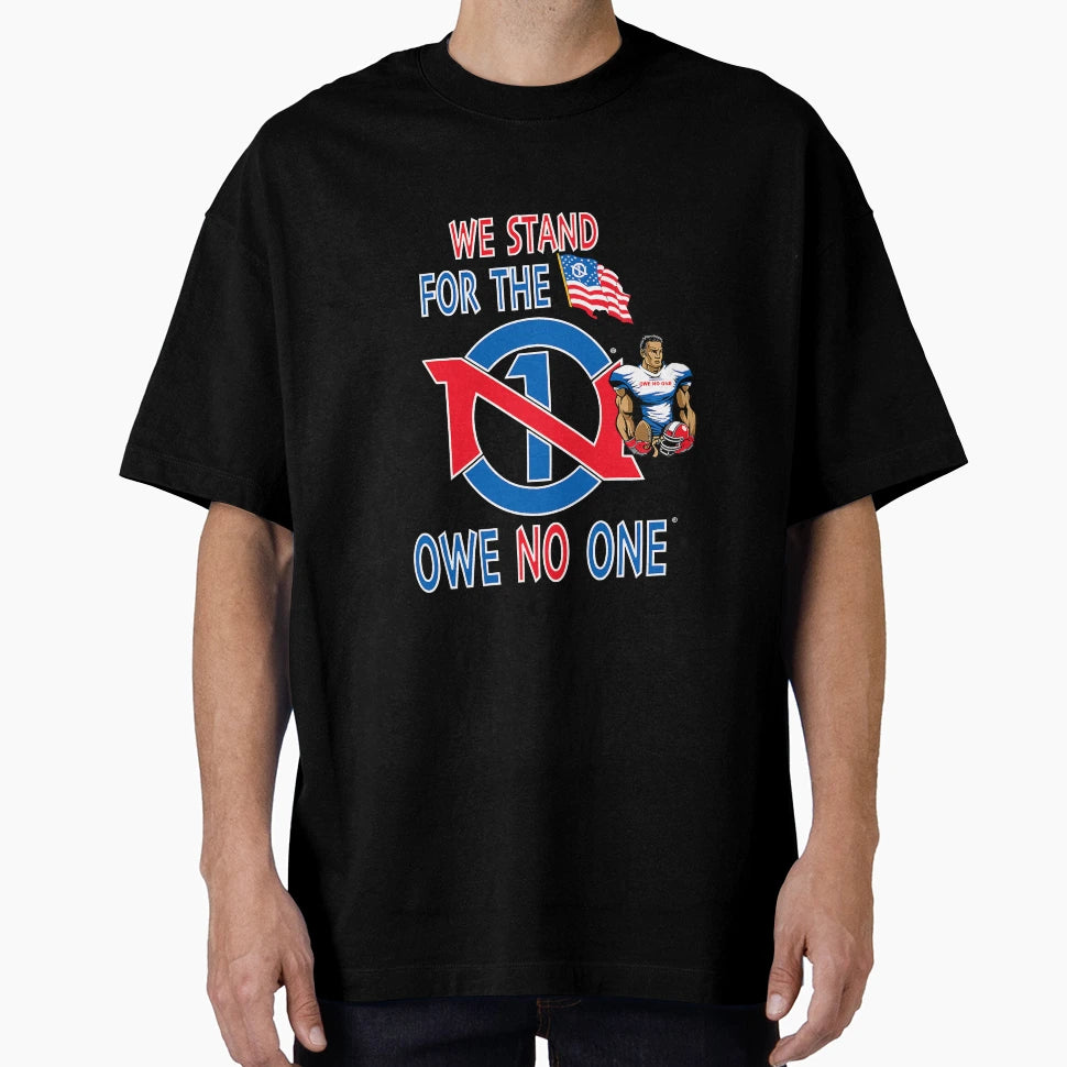 We Stand Flag Football Player Owe T-Shirt - Aesthetic Graphic for Adults - T-Shirt, Sweatshirt, Hoodie