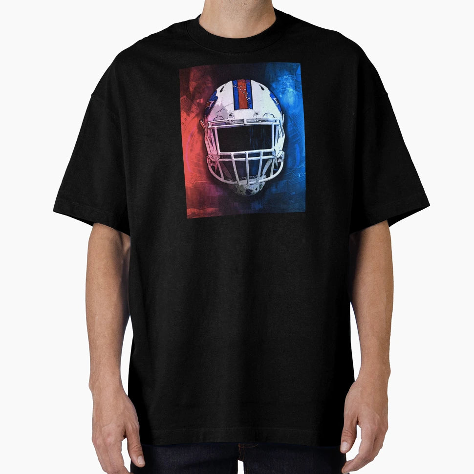 Buffalo Football Helmet T-Shirt - Graphic Print for Adults - T-Shirt, Sweatshirt, Hoodie