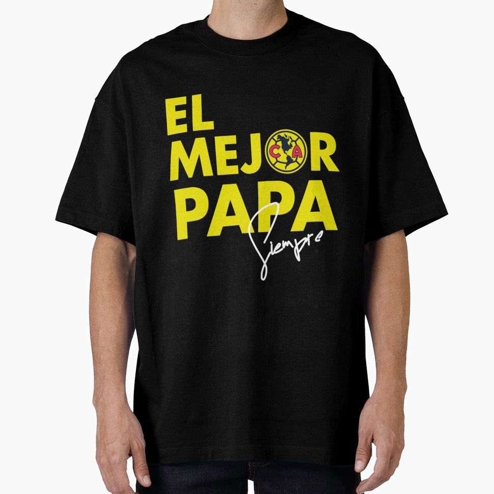 Club America El Mejor Papa T-Shirt - Custom Art Print for Adults - T-Shirt, Sweatshirt, Hoodie