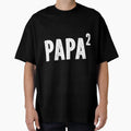 Papa 2 Papa Squared Grandpa From T-Shirt - Minimalist Print Men Women - T-Shirt, Sweatshirt, Hoodie